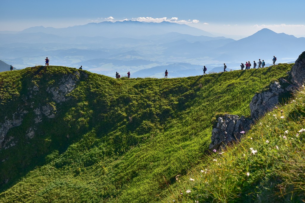 Slovensko - Malá Fatra - hřeben východně od Chlebu