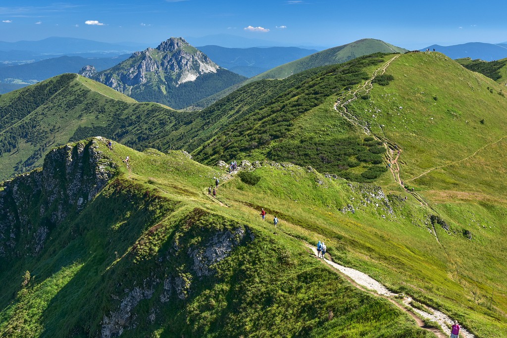 Slovensko - Malá Fatra - hřeben východně od Chlebu
