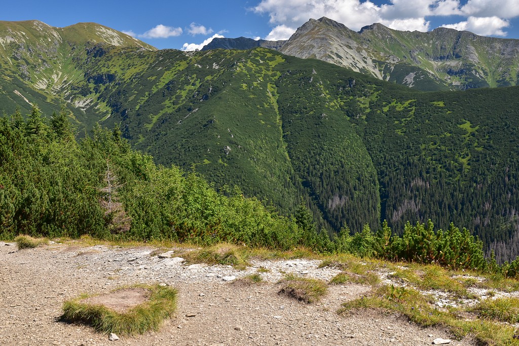 Slovensko - Roháče, hlavní hřeben Salatín-Baníkov z Ostré