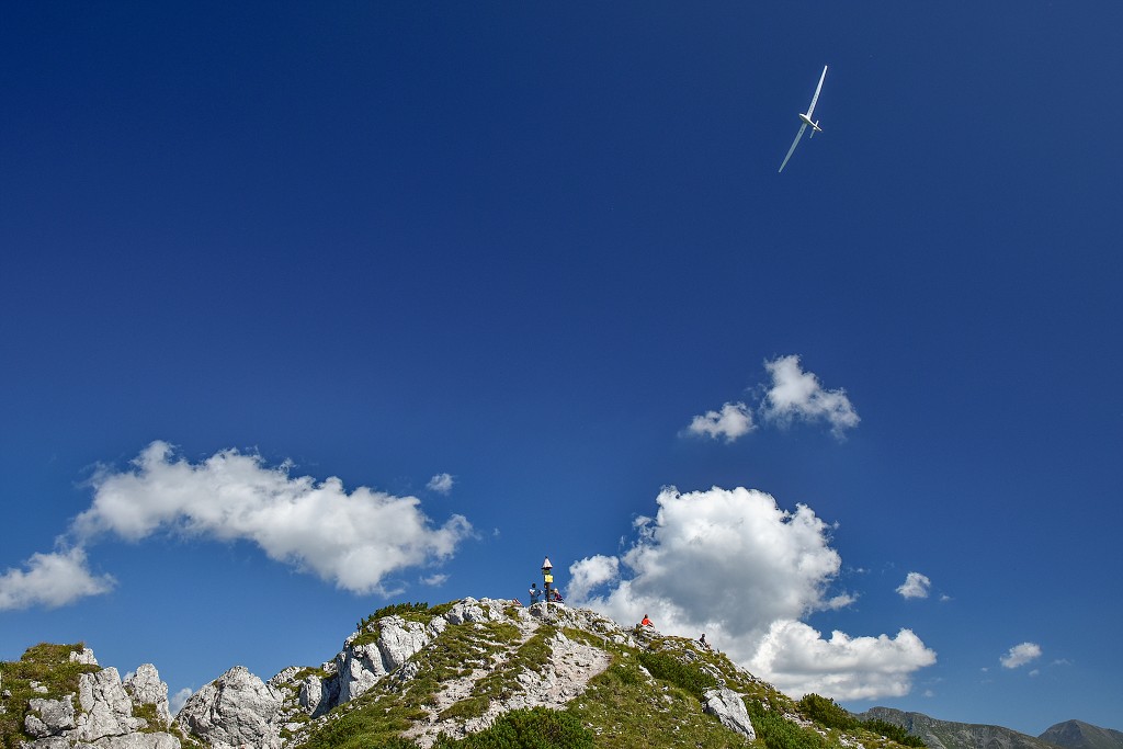 Slovensko - Roháče, větroně nad Sivým vrchem