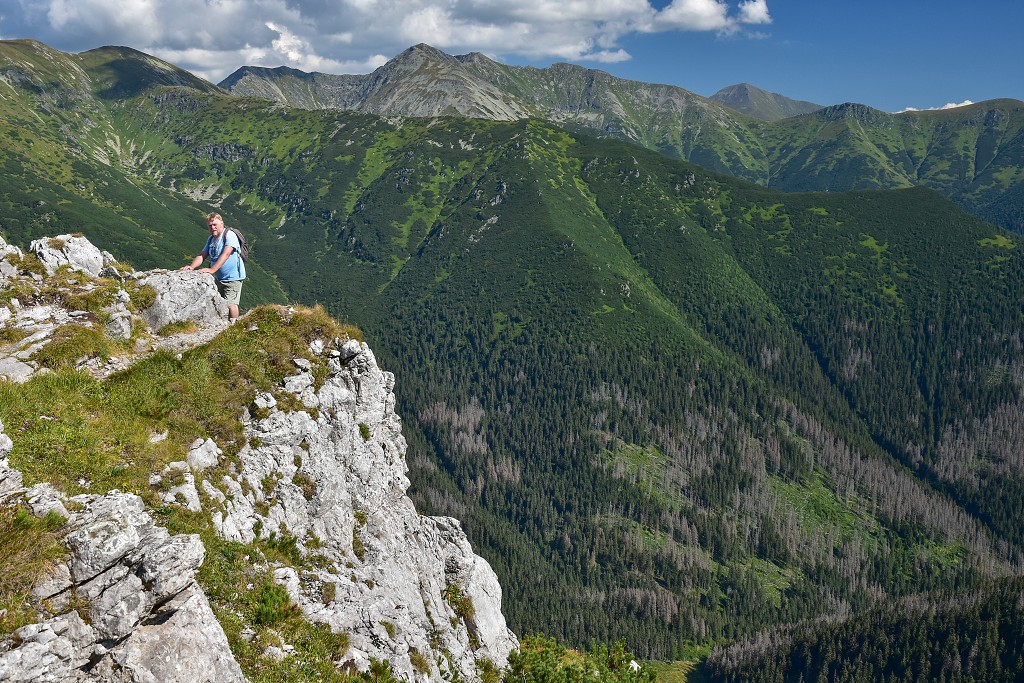Slovensko - Roháče, hlavní hřeben ze Sivého vrchu