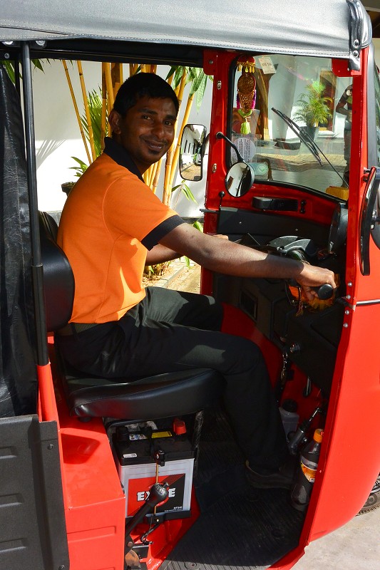 Srí Lanka 2015 - tuktukář 