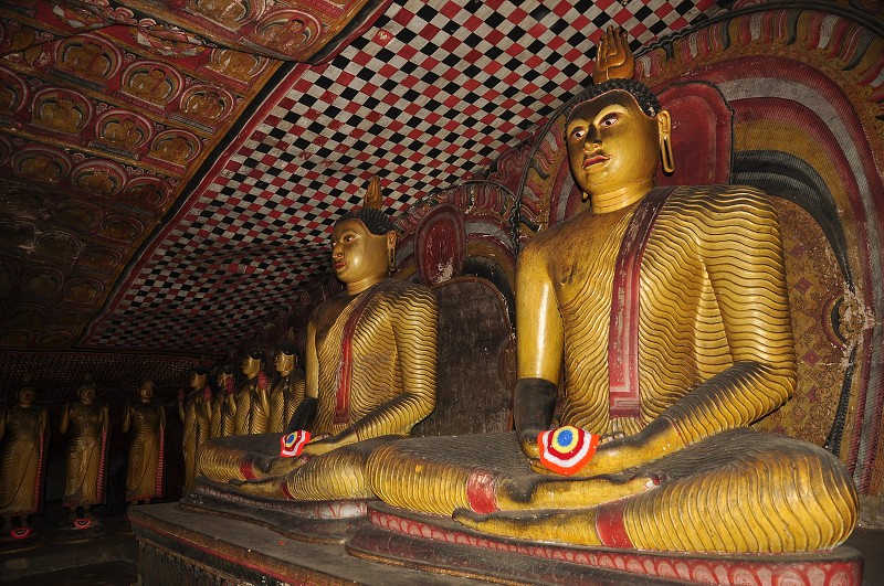 Srí Lanka 2015 - budhist. chrámové jeskyně Dambulla 