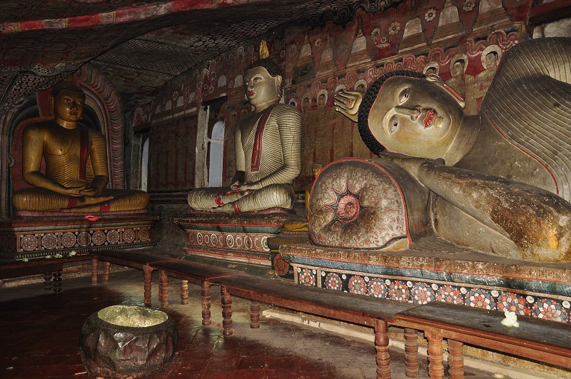 Srí Lanka 2015 - budhist. chrámové jeskyně Dambulla 