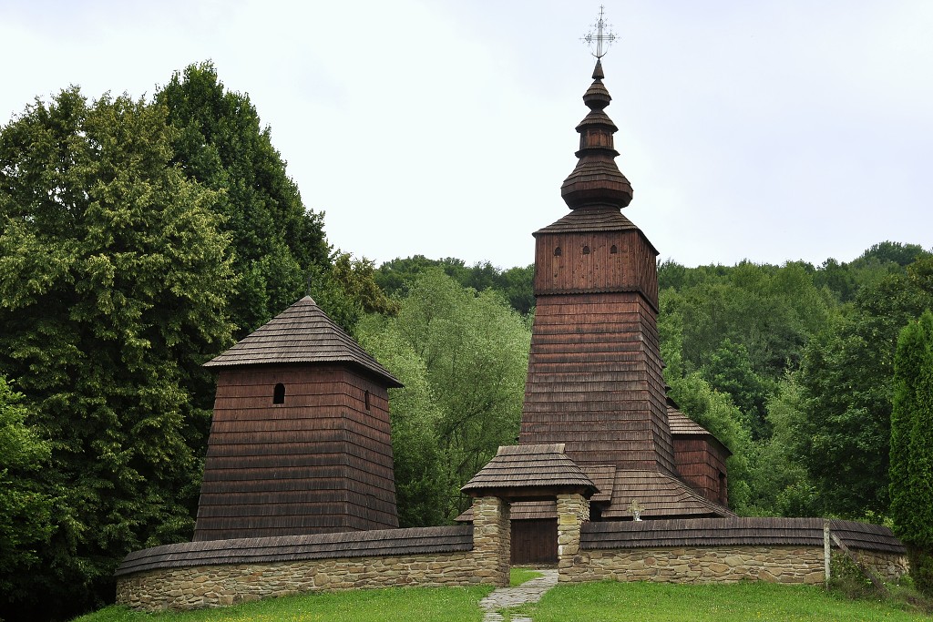 Východní Evropa  - Potoky - chrám sv. Paraskevy (r.1773), Vých. Slovensko 