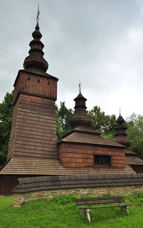 Východní Evropa  - Potoky - chrám sv. Paraskevy (r.1773), Vých. Slovensko 