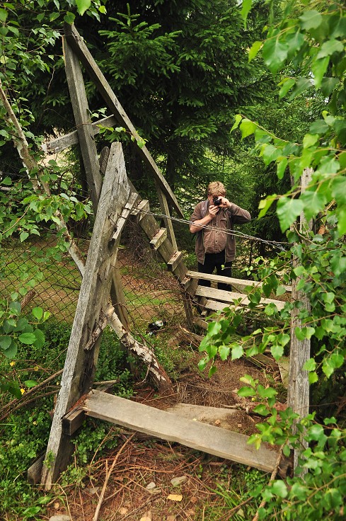 Východní Evropa  - vchod na hřbitov, Koločava, Ukrajina 