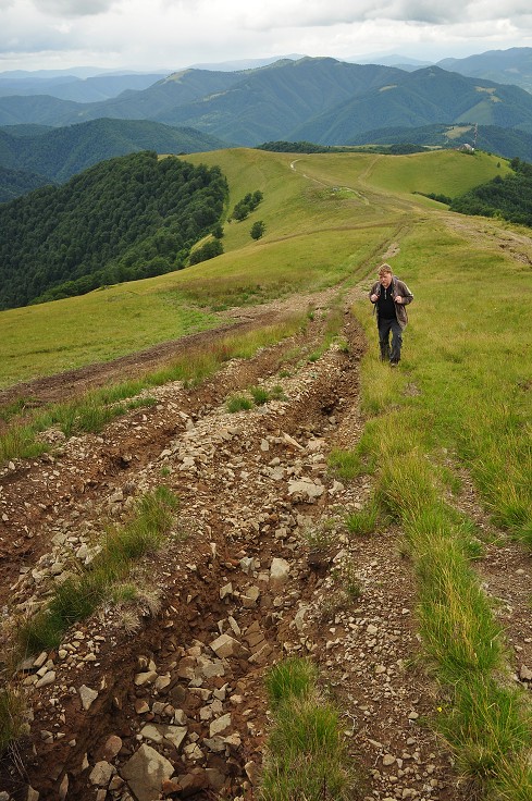 Východní Evropa  - polonina Krásna, nad Koločavou, Ukrajina 
