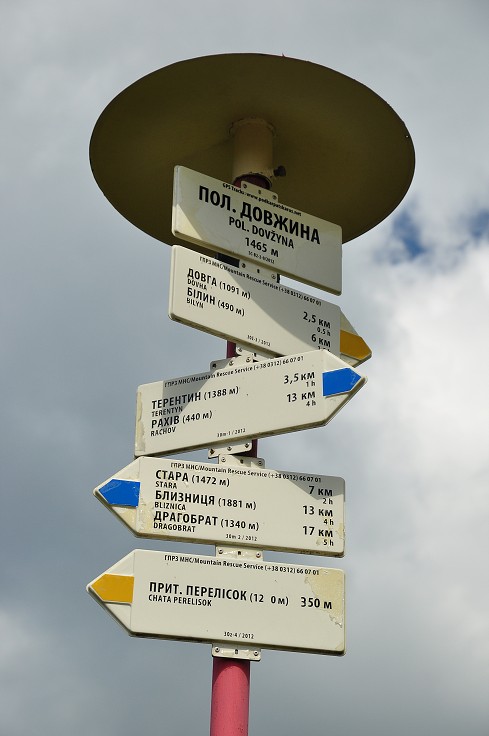 Východní Evropa  - značení dělají Češi,  pol. Svidovec, Ukr. 