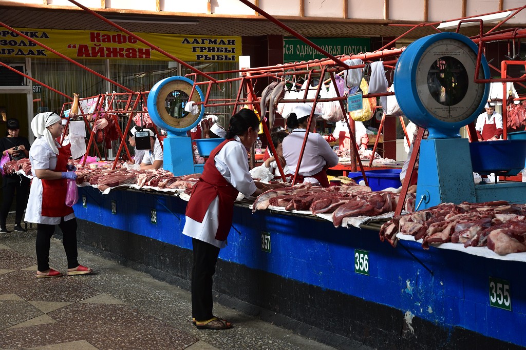 Almaty + Uzbekistán - Zelený trh, Almaty, Kazachstán 