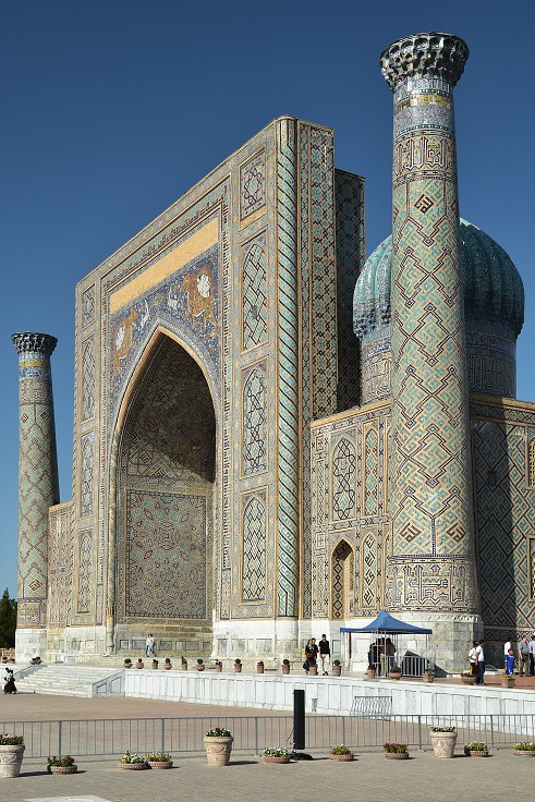Almaty + Uzbekistán - Medresa Šerdor, Registán, Samarkand 
