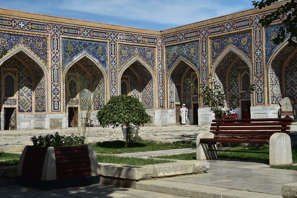 Almaty + Uzbekistán - Medresa Tillakori, Registán, Samarkand 