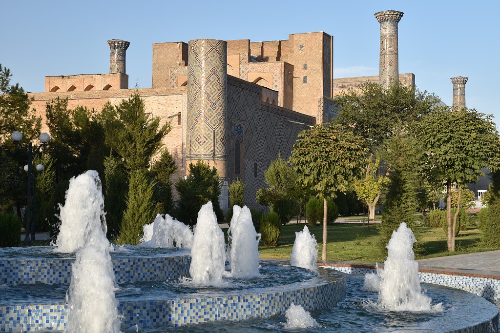 Almaty + Uzbekistán - podvečerní Registán, Samarkand 