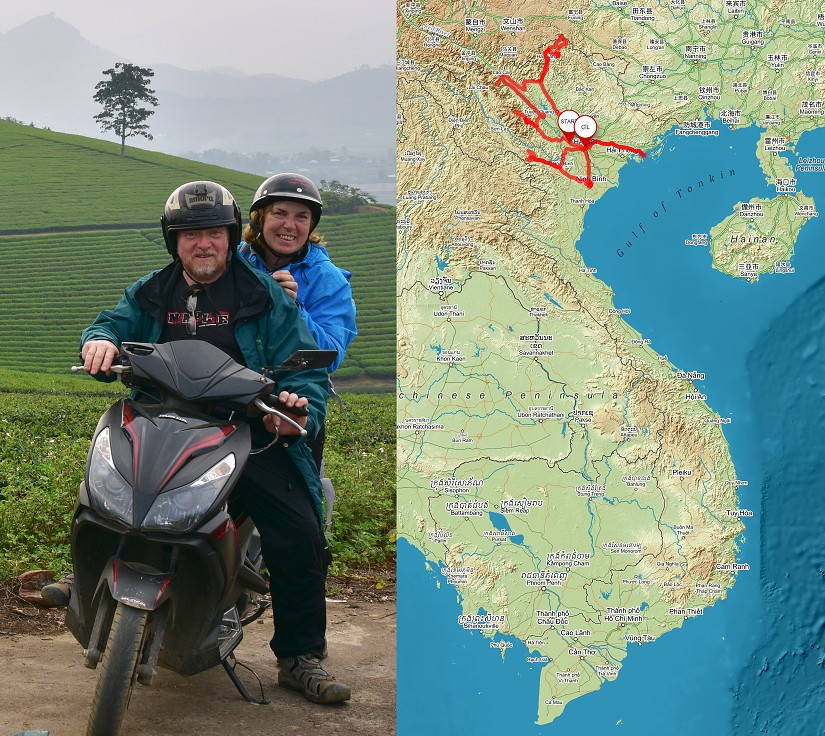 Vietnam - v čajových plantážích u Nghia Lo