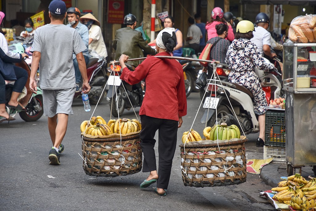Vietnam - Stará čtvrť, Hanoj