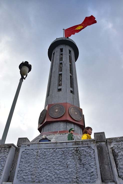 Vietnam - Lung Cu - Flag tower, nejsevernější místo Vietnamu