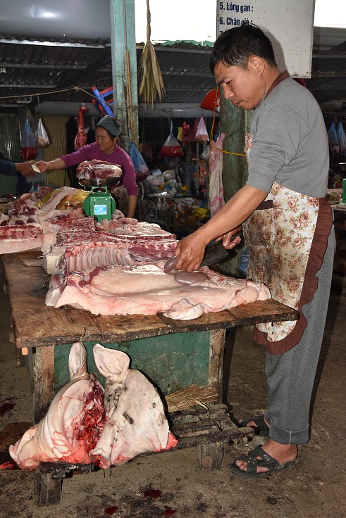 Vietnam - nedělní trh, Dong Van