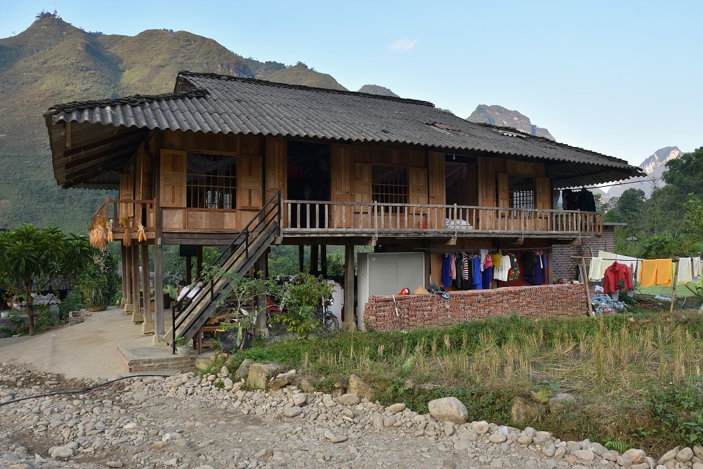 Vietnam - náš homestay, vesnice Du Gia